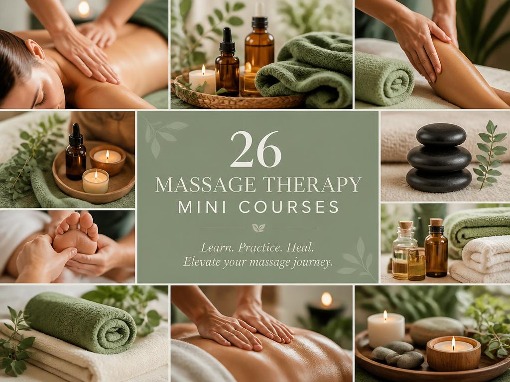 Combo com 26 Mini-Cursos de Massagens Terapêuticas